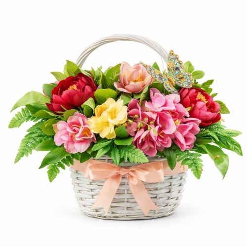 Корзина с цветами «Вечерняя магия»