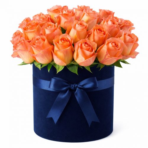 Цветы в шляпной коробке «Эстела»